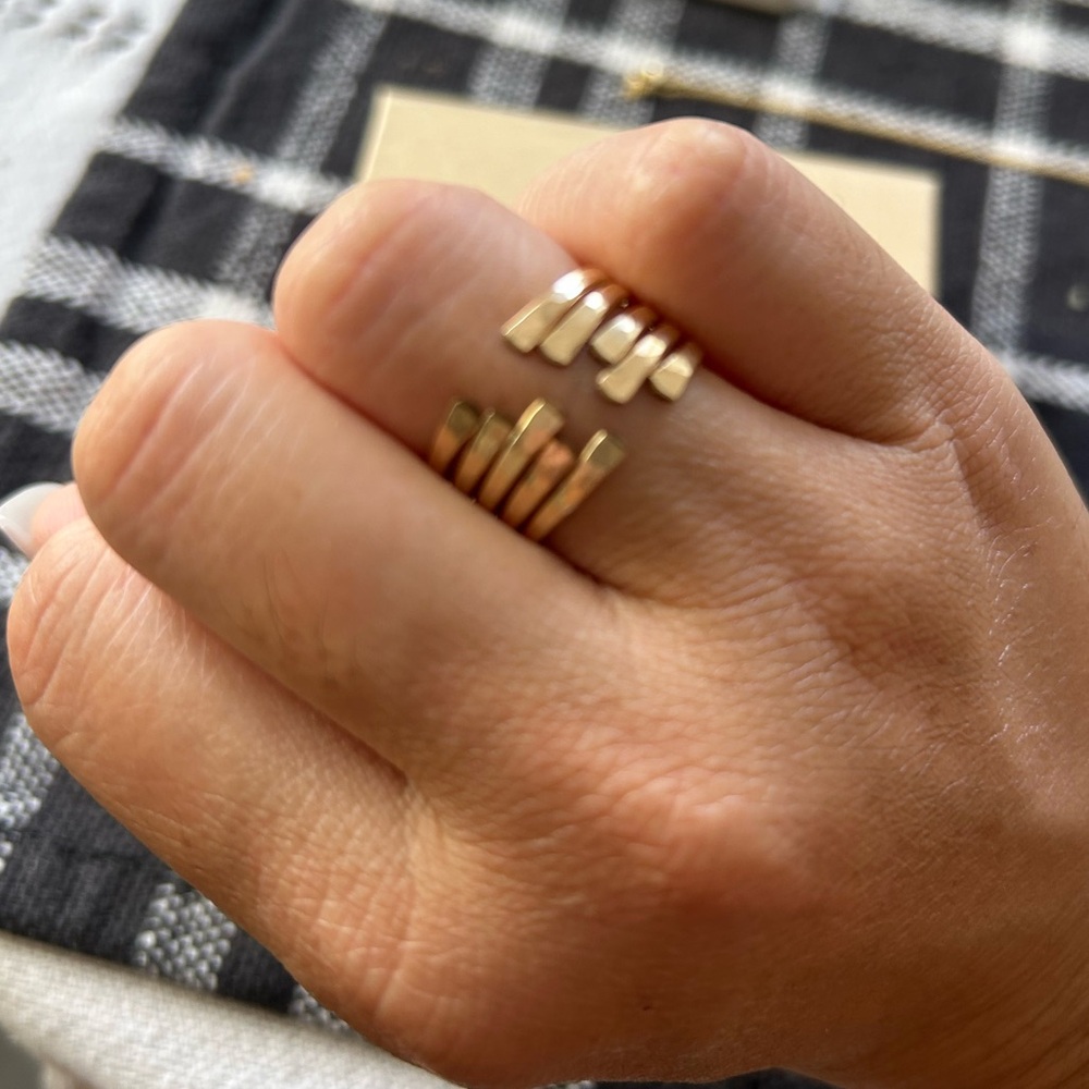 Gold Filled Open Stacking Rings - image 1